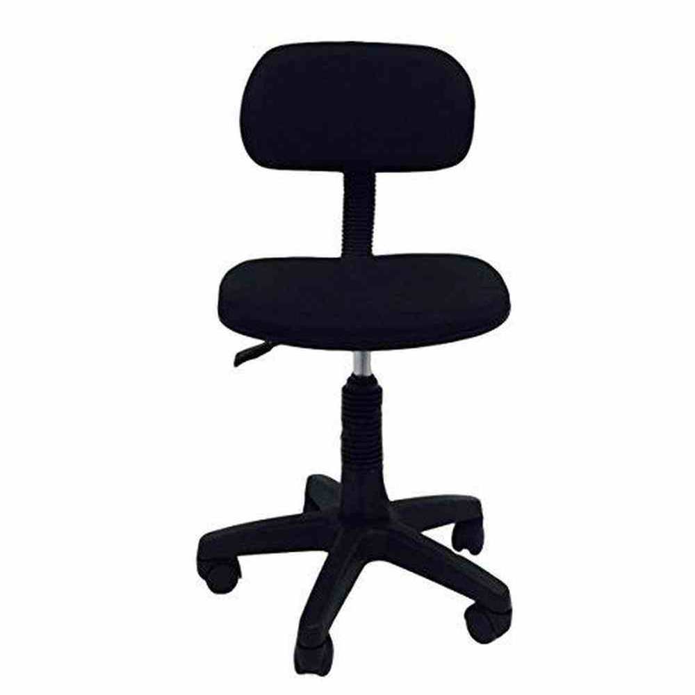 Kids Armless Adjustable Swiveling Desk Chair - Black