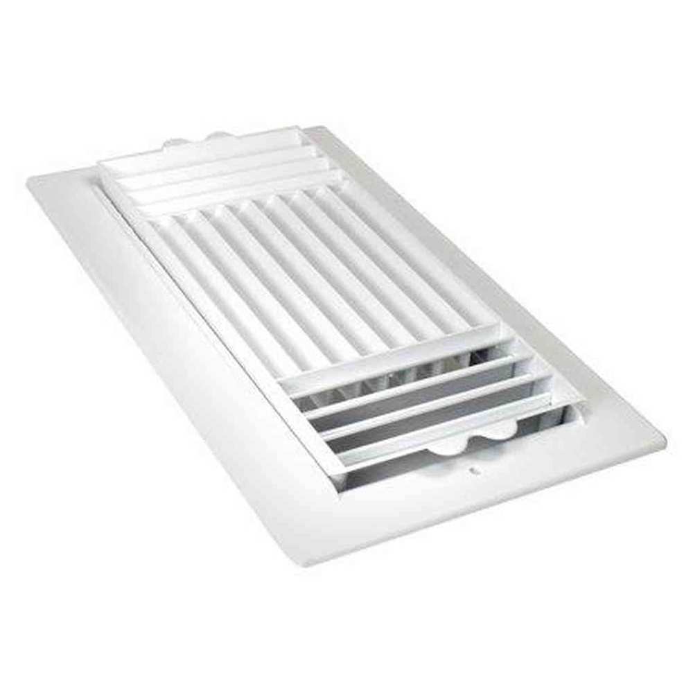 12 in. X 6 in. 3-Way Plastic Wall/Ceiling Register in White