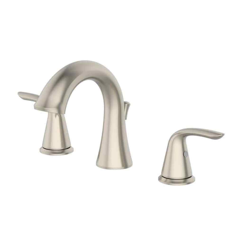 Glacier Bay Irena 8 in. Widespread 2-Handle Bathroom Faucet in Brushed Nickel