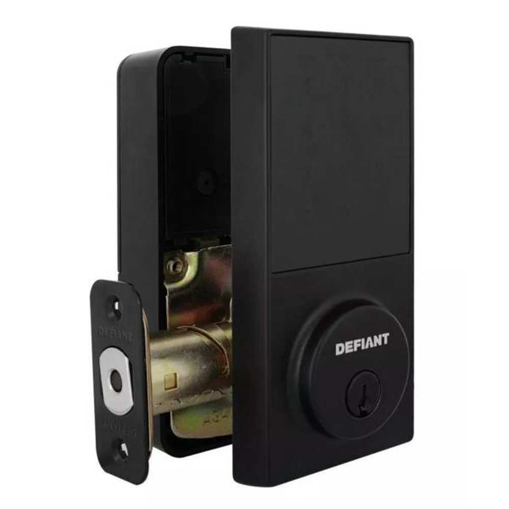 (Sealed) DEFIANT Deadbolt Lock, Electronic & Touchpad - Matte Black