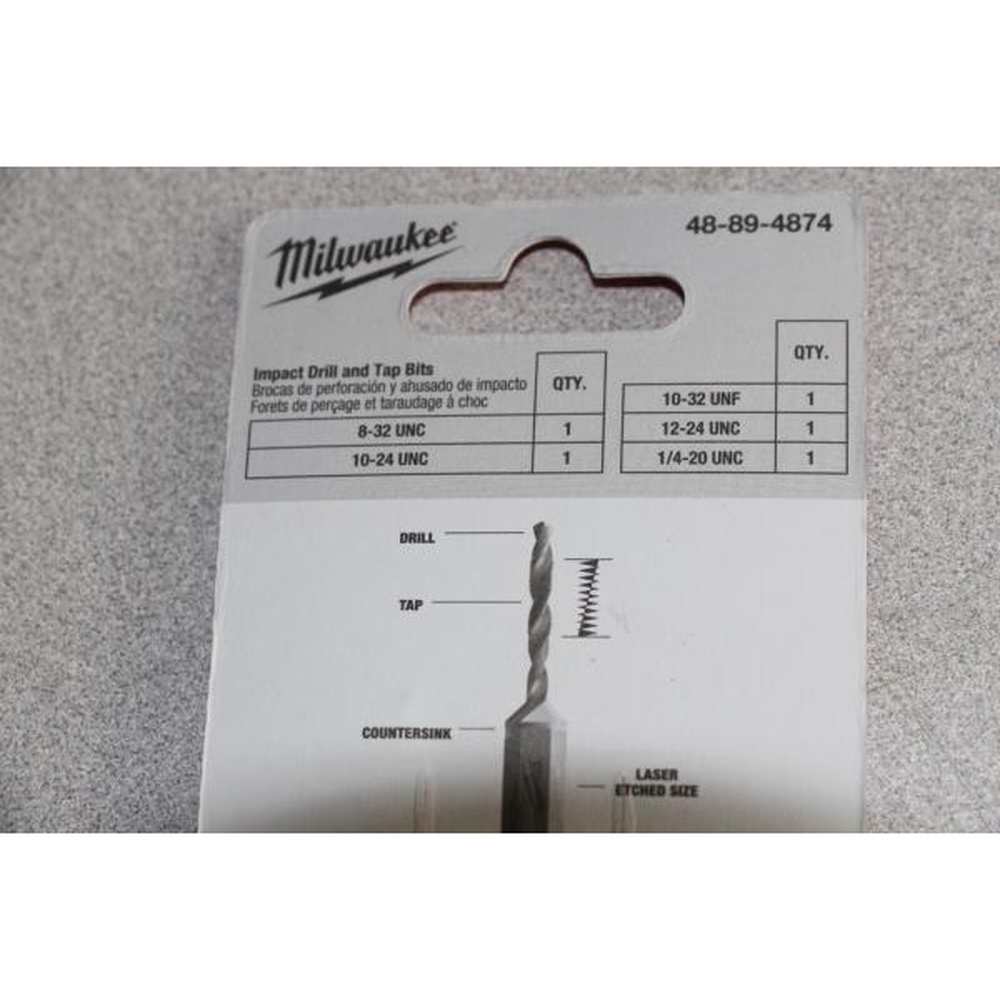 Milwaukee 48-89-4874 5pcs Drill and Tap Set NEW