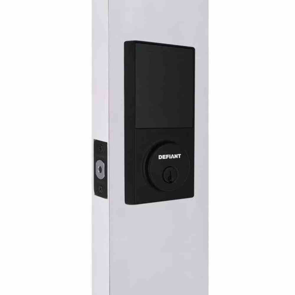 (Sealed) DEFIANT Deadbolt Lock, Electronic & Touchpad - Matte Black