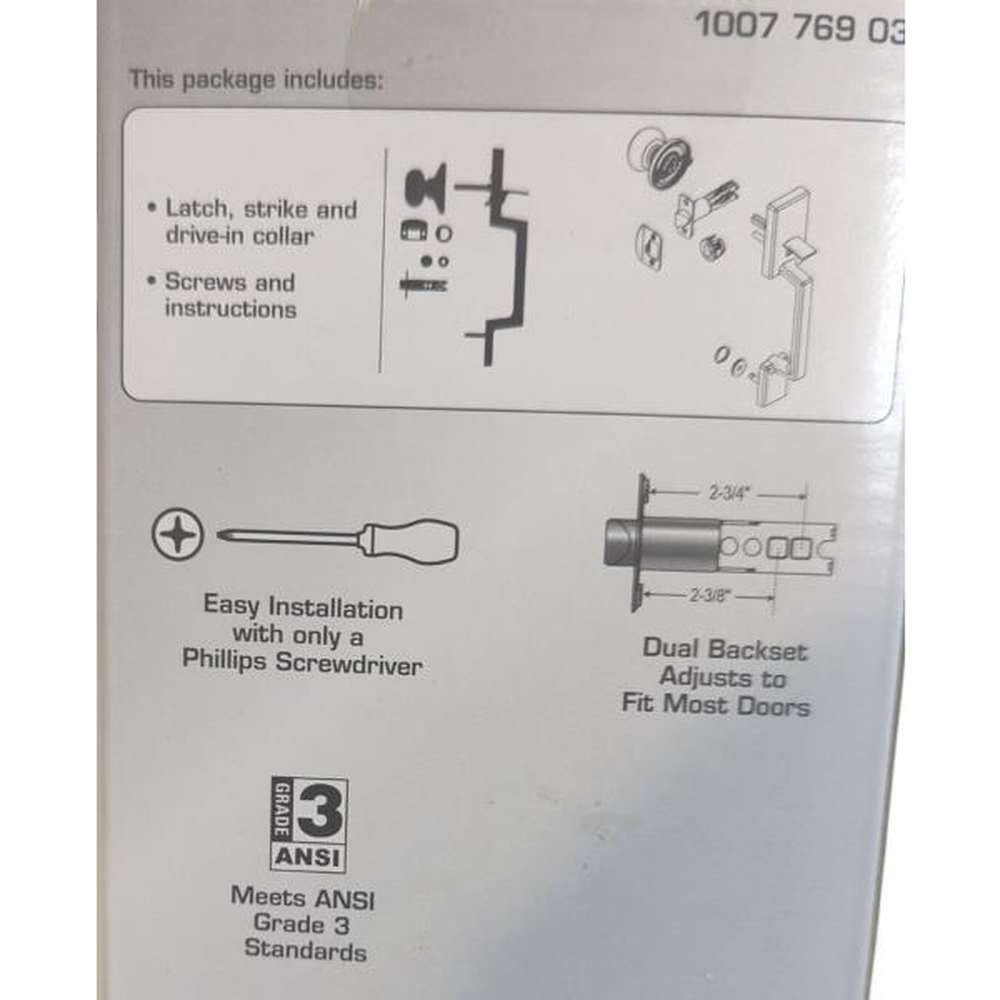 Vancouver Matte Black Entrance Door Handleset with Hartford Interior Knob