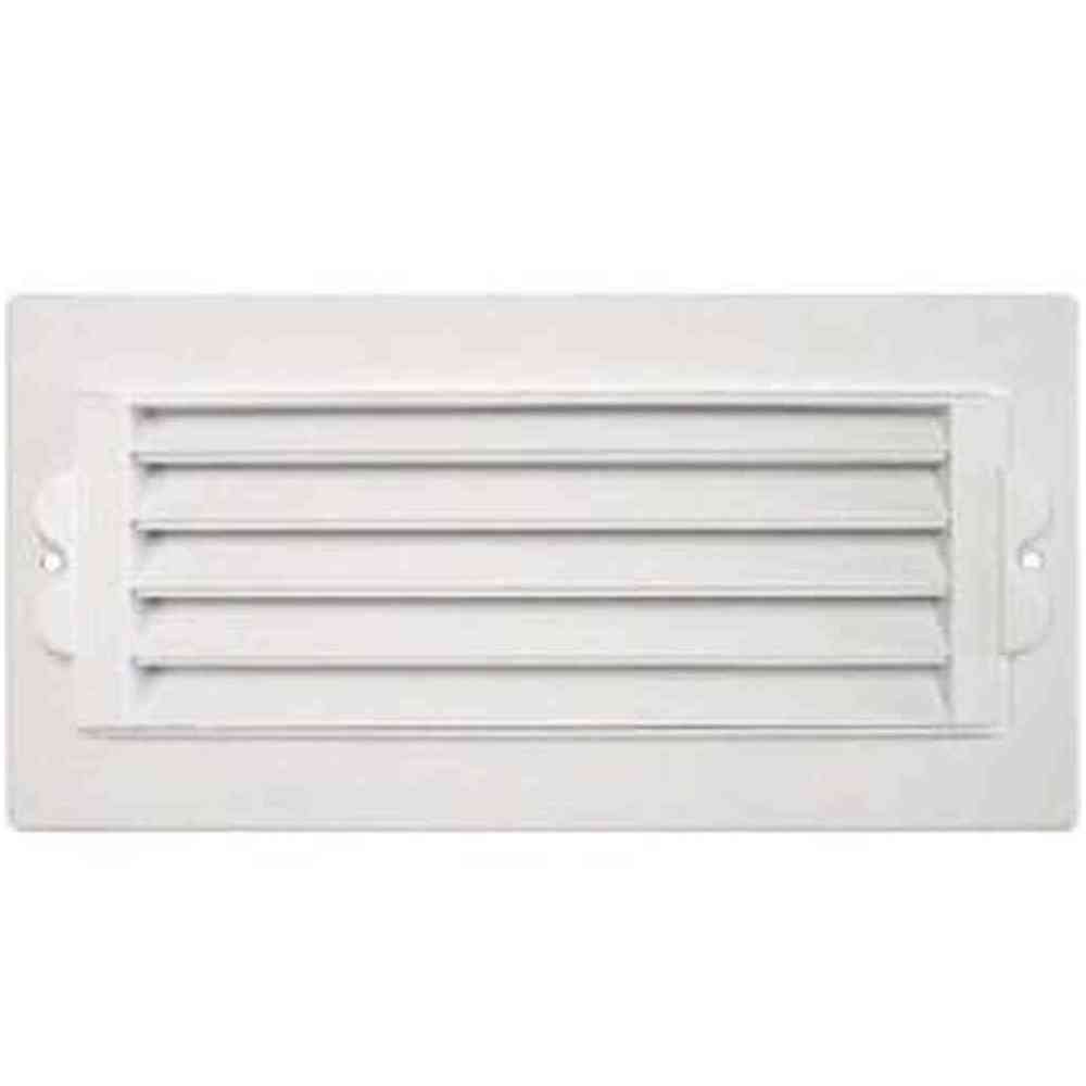 8 in. X 4 in. Plastic 1-Way Ceiling Register, White