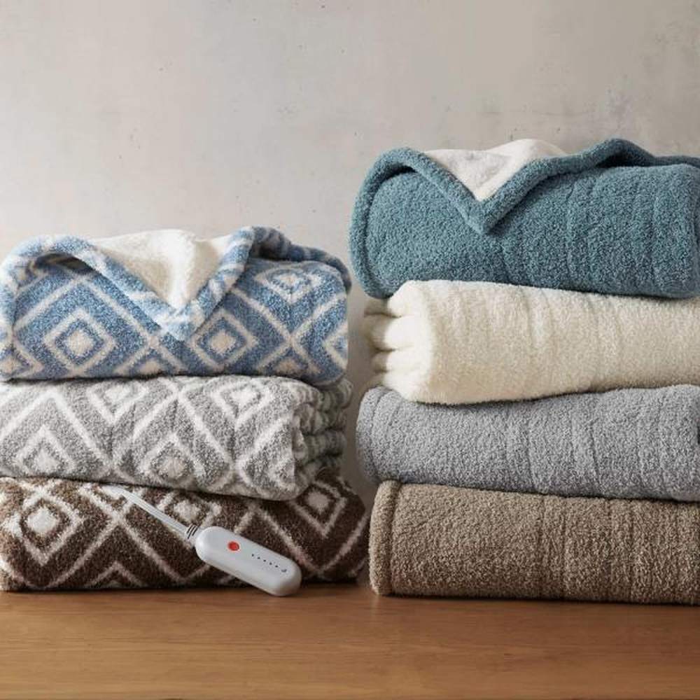 Amira Dream Soft Heated Throw, Grey, SI54-0065 50 X 60 X 0.25 in.