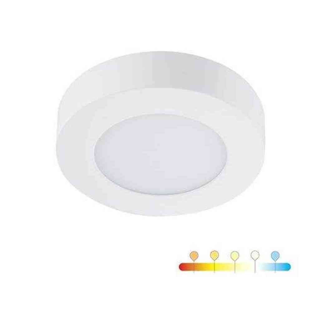 5.5 in. Round Color White Selectable Integrated LED Flush Mount Downlight