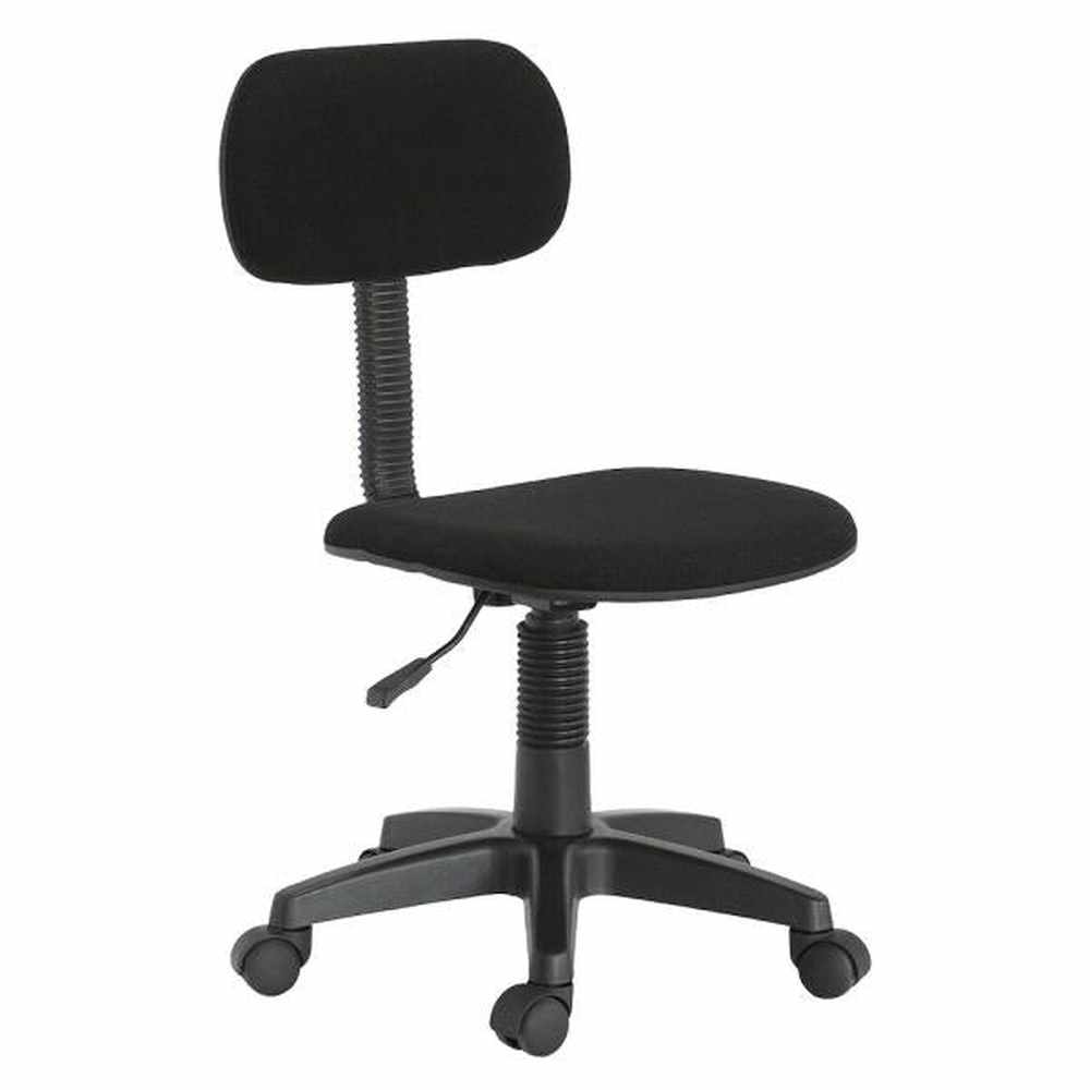 Kids Armless Adjustable Swiveling Desk Chair - Black