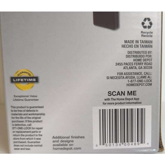 Vancouver Matte Black Entrance Door Handleset with Hartford Interior Knob