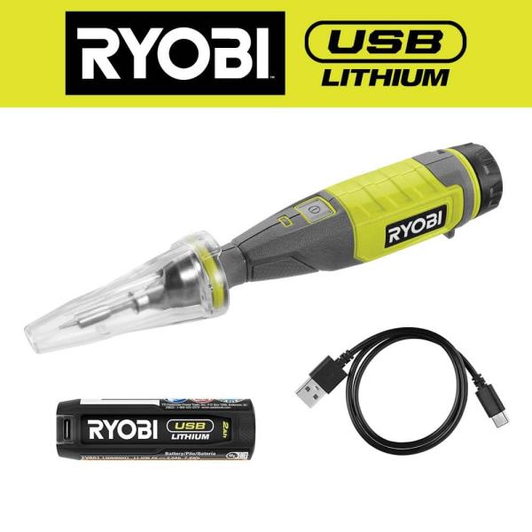 USB Lithium Soldering Pen Kit with 2.0 Ah Lithium-ion Rechargeable Battery and Charging Cable