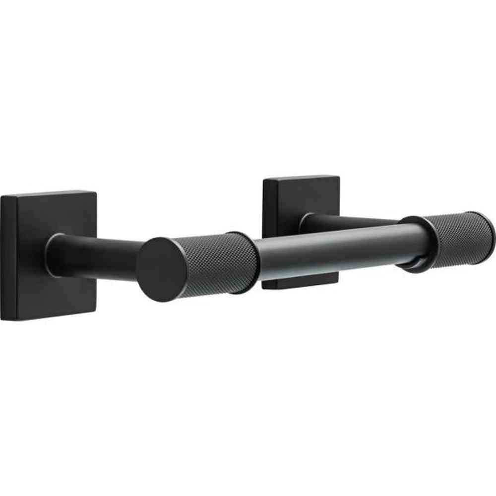 Averland Wall Mount Pivot Arm Toilet Paper Holder Bath Hardware Accessory in Matte Black