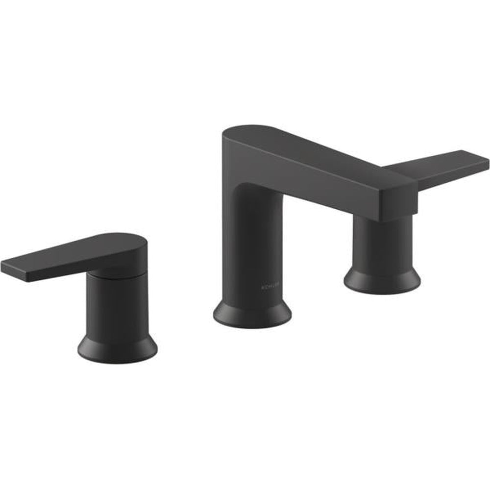 Taut 8 in. Widespread Double Handle Bathroom Faucet in Matte Black