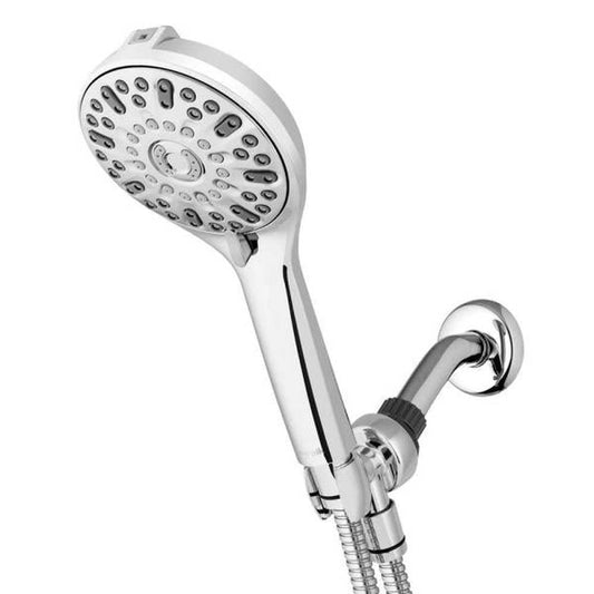 7-Spray Patterns with 1.8 GPM 4.75 in. Wall Mount Adjustable Handheld Shower Head in Chrome