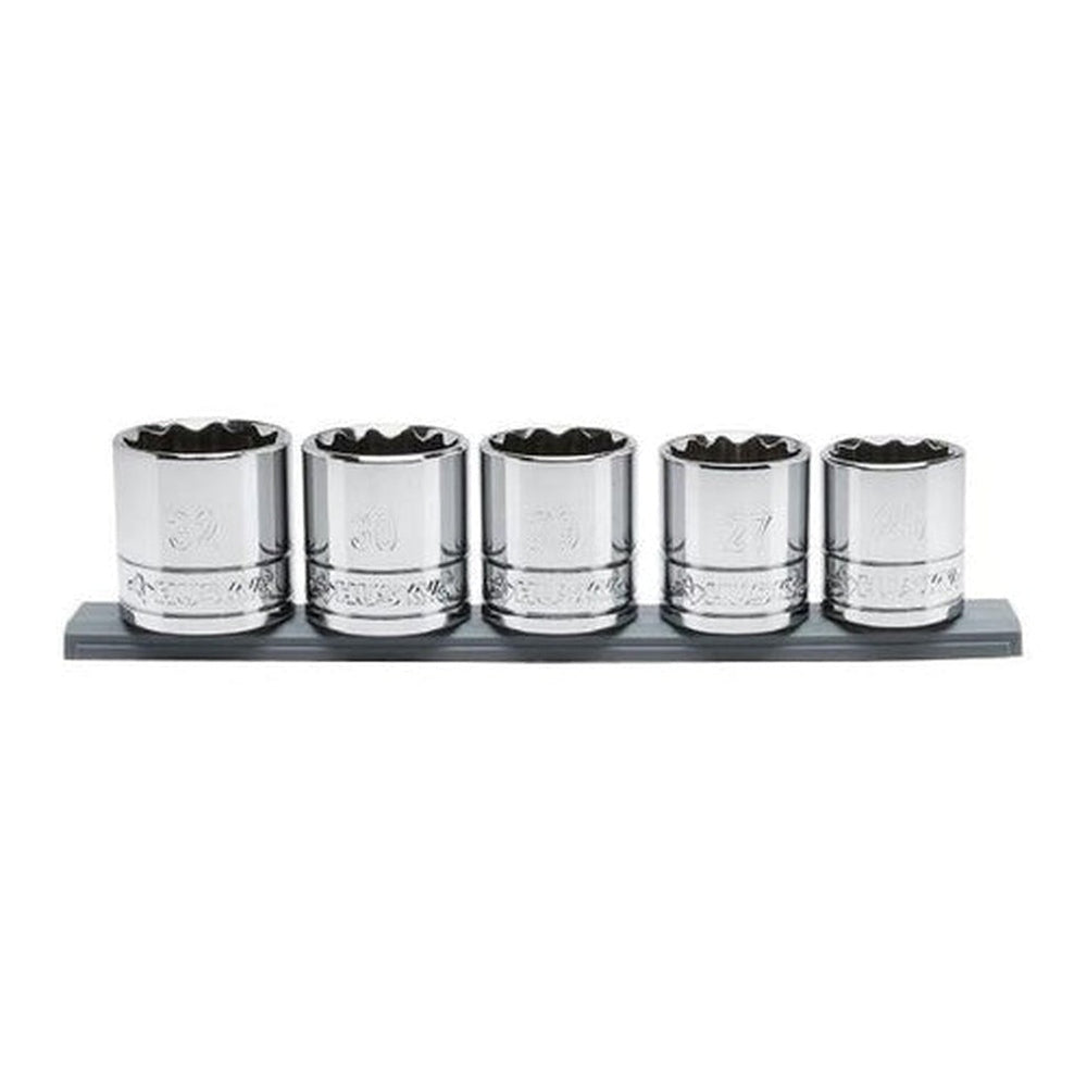 1/2 in. Drive Metric Large Socket Set (5-Piece)