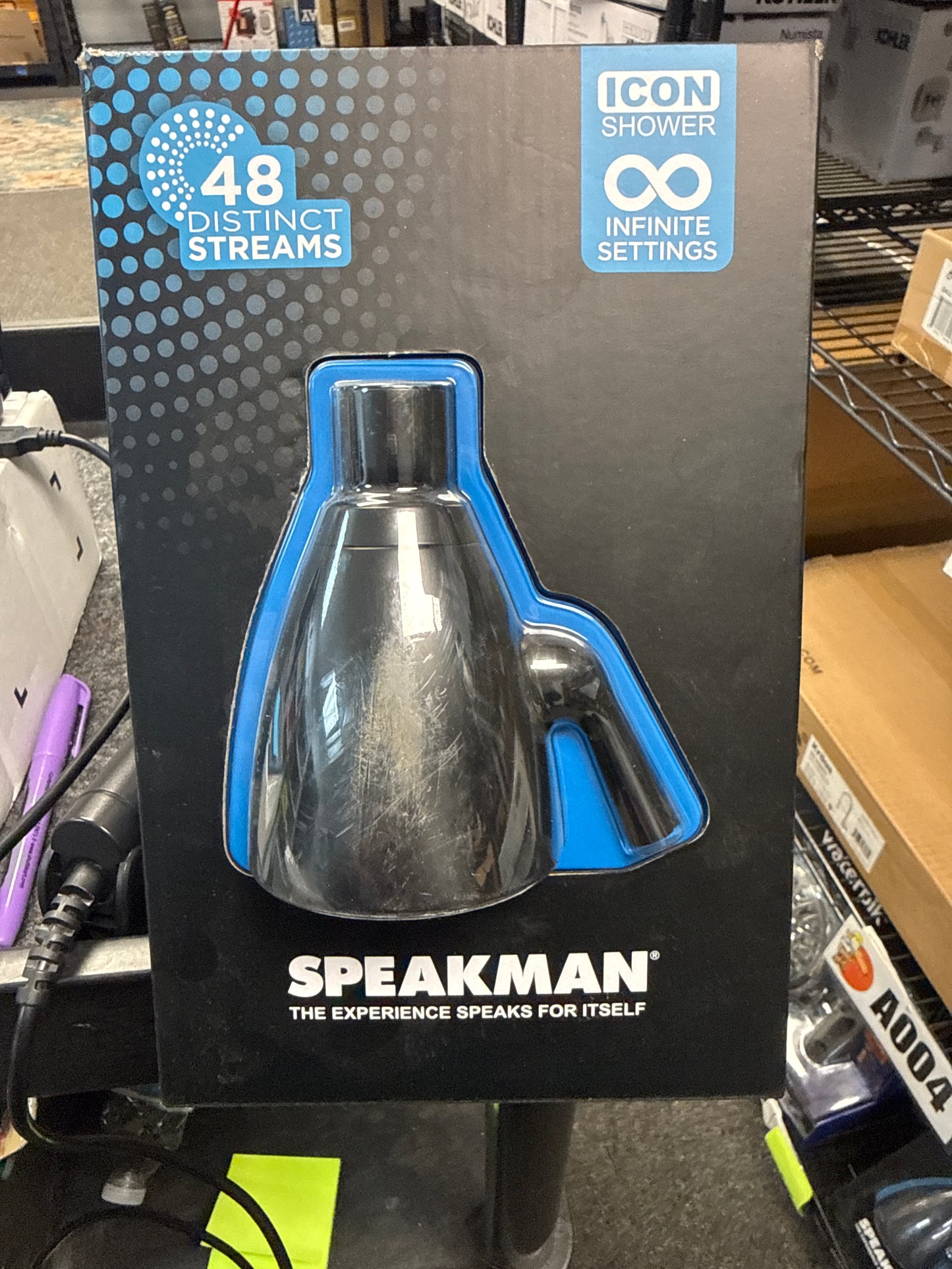 3-Spray Patterns with 2.5 GPM 2.75 in. Wall Mount Fixed Showerhead in Matte Black