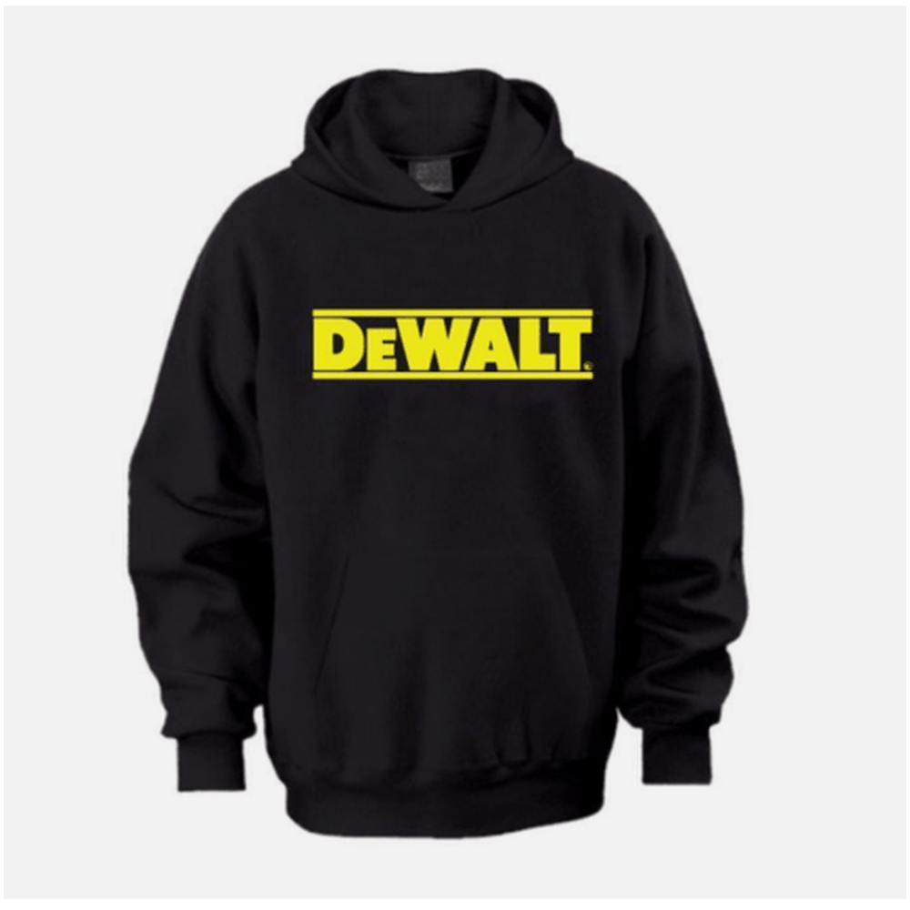 Mens XXL Black Dewalt Hoodie ~ Water Resistant Workwear