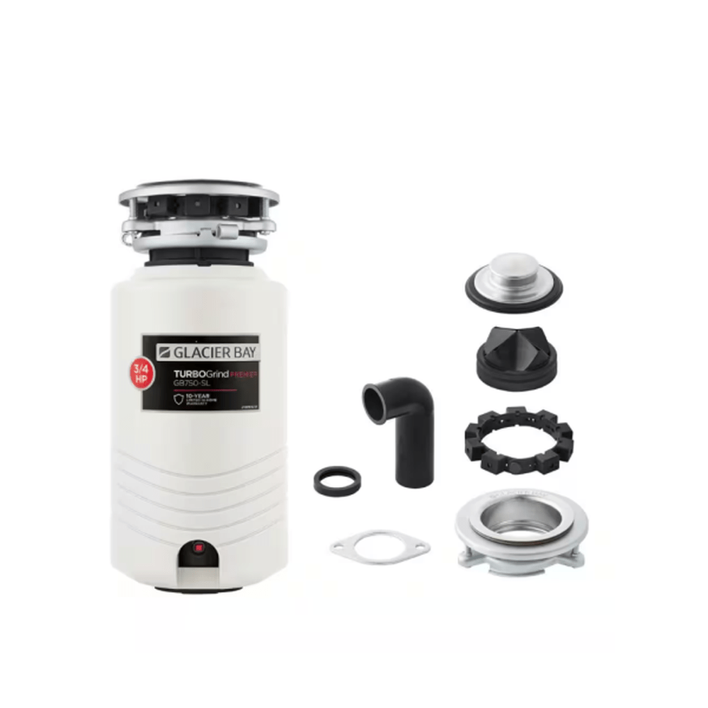 TurboGrind Premier 3/4 hp. Continuous Feed Garbage Disposal with Power Cord