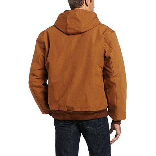 Carhartt | Men's Firm Duck Insulated Flannel-Lined Active Jacket, Tan, Size XL