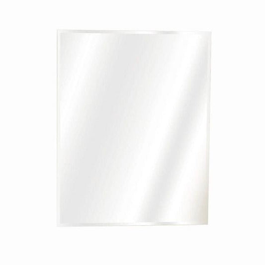 16 in. W X 20 in. H Rectangular Recessed or Surface Mount Frameless Beveled Mirror Medicine Cabinet