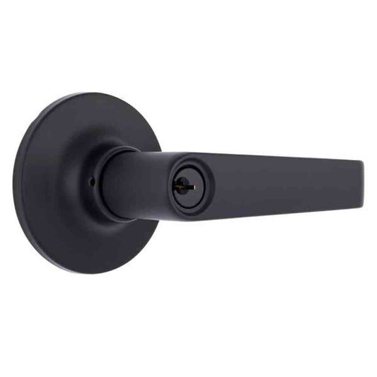 Light Duty Commercial Entry Lever, ADA, UL 3-Hour Fire, ANSI Grade 2, Matte Black Finish