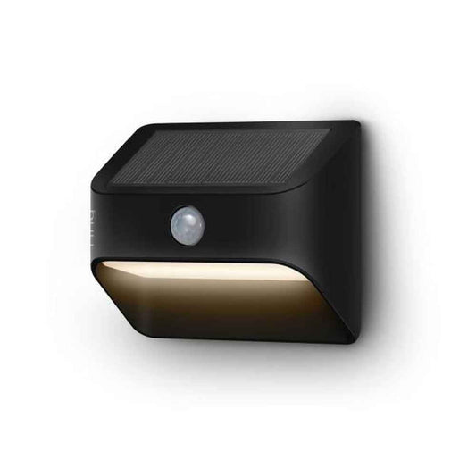 Smart Lighting Solar Black Motion Activated Integrated LED Deck Step Light