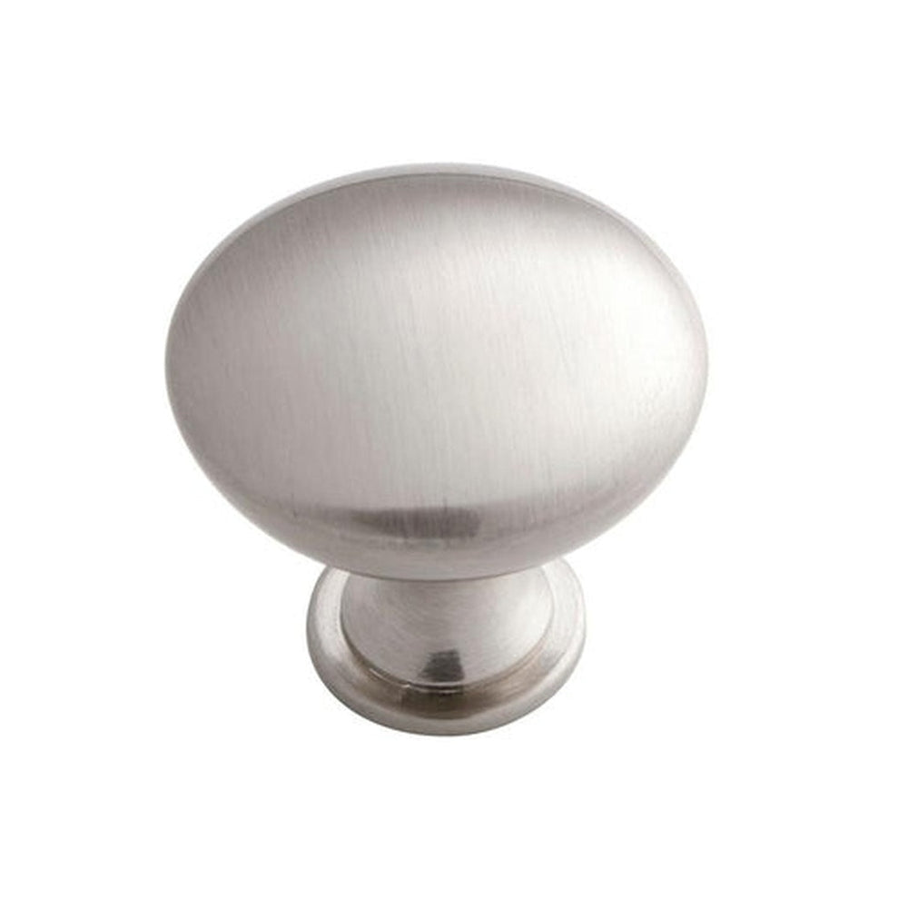 Everbilt 1.18 in. Satin Nickel Round Cabinet Knob (25-Pack)