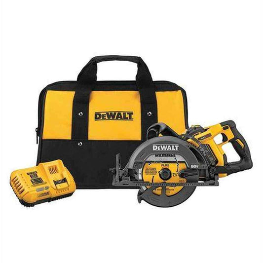 FLEXVOLT 60V MAX 7-1/4 in. Cordless Worm Drive Style Saw with 9.0Ah Battery Kit