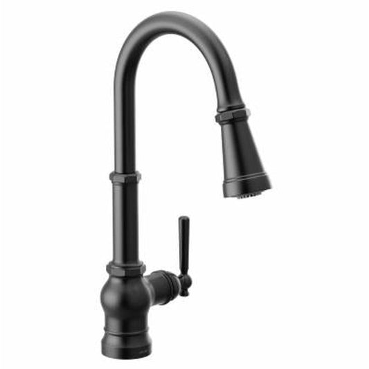 Moen S72003Bl Matte Black One-Handle Pulldown Kitchen Faucet