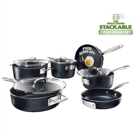 GraniteStone Terrific 10 Piece Stackmaster Pro Series Induction Ready Set - ORIGINAL