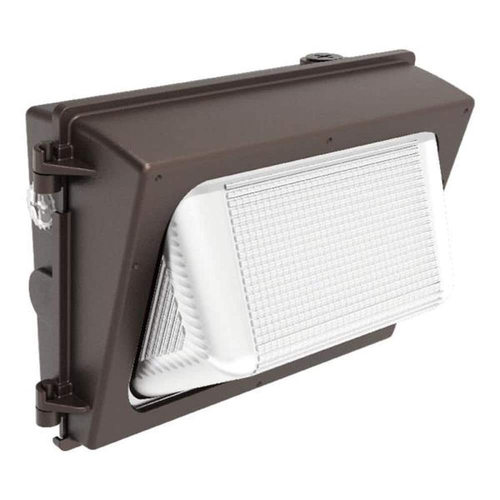 100- Watt Equivalent, Integrated LED Bronze Dusk to Dawn Wall Pack Light, 4000K