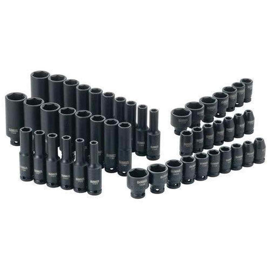 1/4 in. Drive Metric and SAE Impact Socket Set (48-Piece)