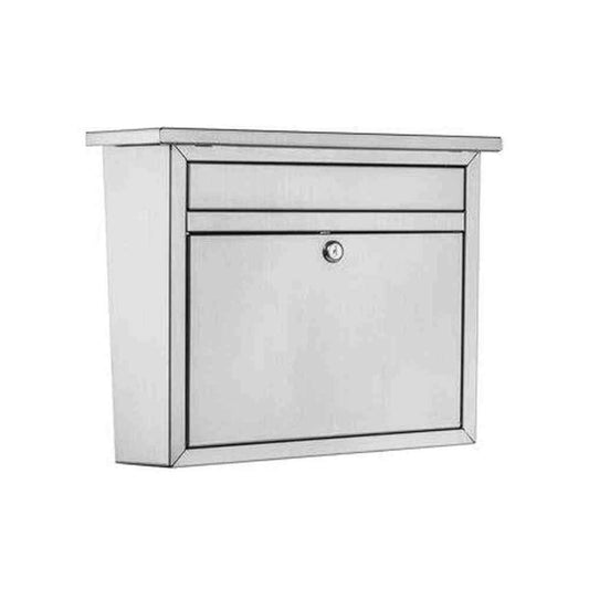 Maya Silver, Medium, Steel, Locking, Wall Mount Mailbox