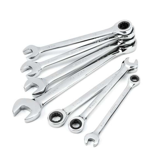 Ratcheting MM Combination Wrench Set (7-Piece)