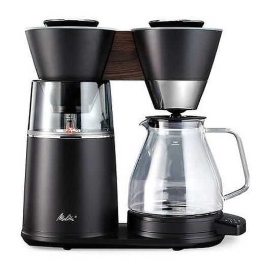 Vision 12- Cup Luxe Drip Coffee Maker with Revolving Dashboard Matte Black