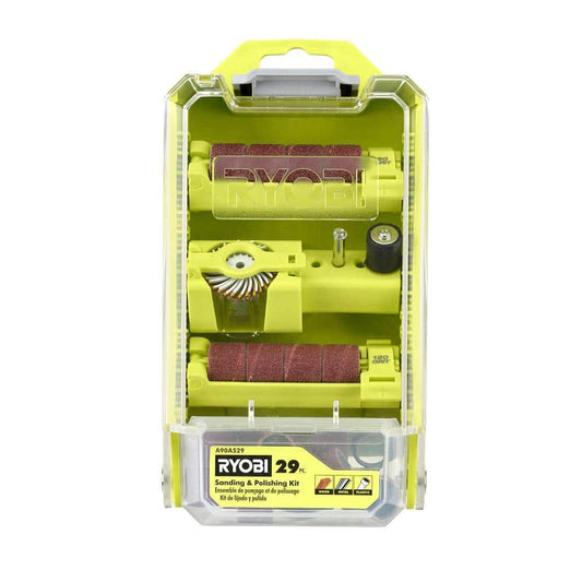 RYOBI Rotary Tool 29-Piece Sanding and Polishing Kit (for Wood, Metal and Plastic)