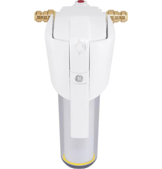 GE Whole House Water Filtration System | Reduces Sediment, Rust & More | Install Kit & Accessories Included | Filter Not Included | Replace Filter (FTHPM, FTHTM, FTHLM) Every 3 Months | GXWH50M