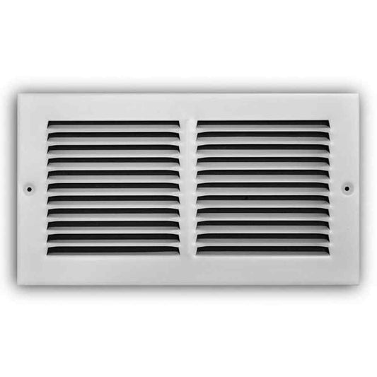 12 in. X 6 in. Steel Return Air Grille in White