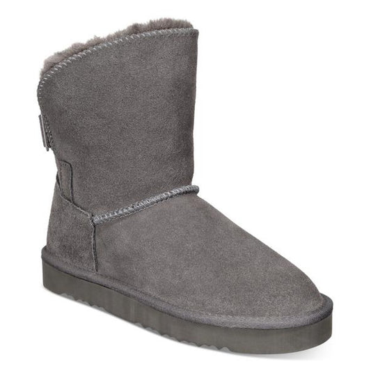 Teenyy Womens Suede Pull on Ankle Boots