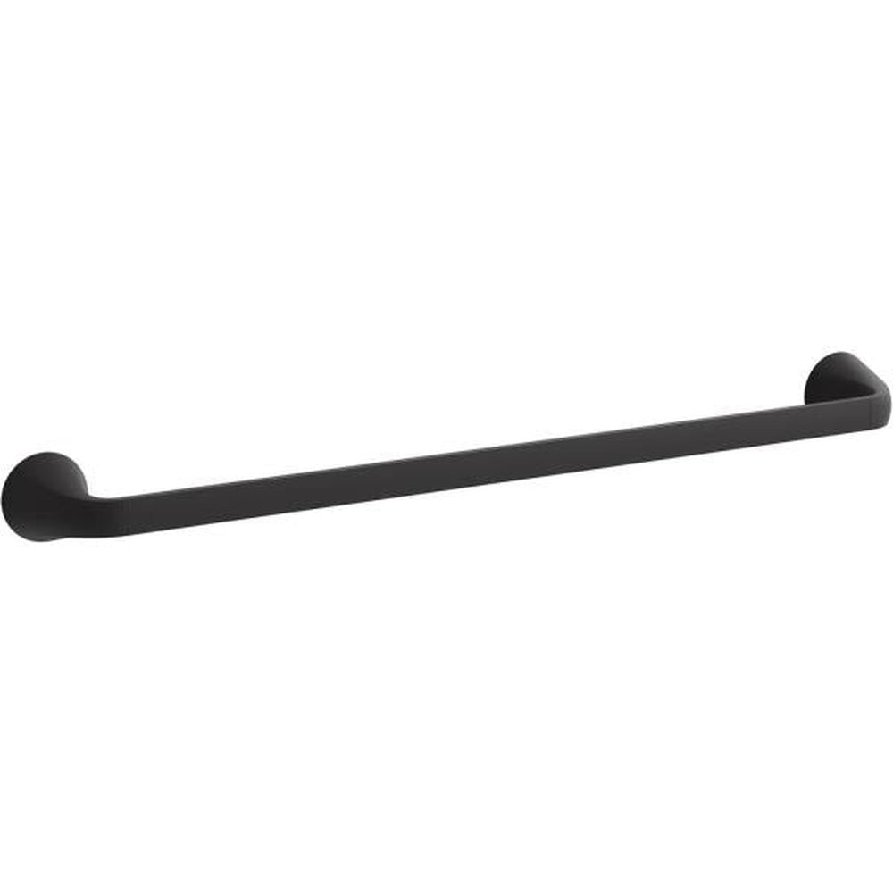 Cursiva 24 in. Towel Bar in Matte Black