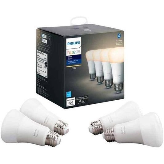 60-Watt Equivalent Soft White A19 Dimmable LED Smart Light Bulb 2700K (4-Pack)