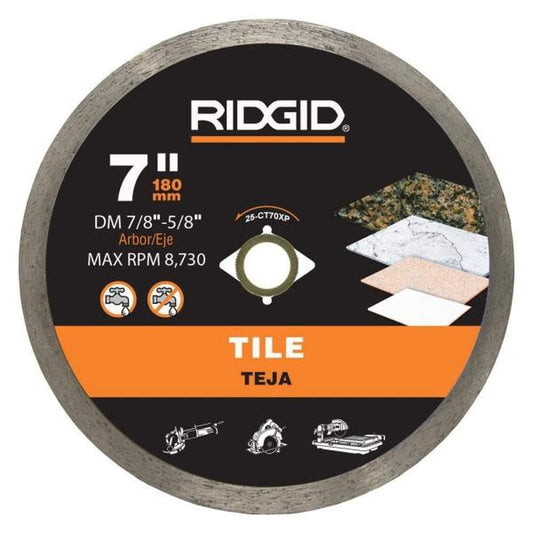 7 in. Tile Continuous Rim Diamond Saw Blade