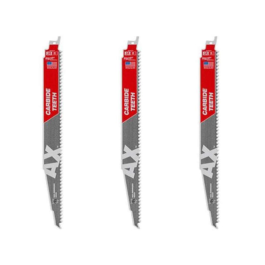 12 in. 5 TPI AX Carbide Teeth Demolition Nail-Embedded Wood Cutting SAWZALL Reciprocating Saw Blades (3-Pack)