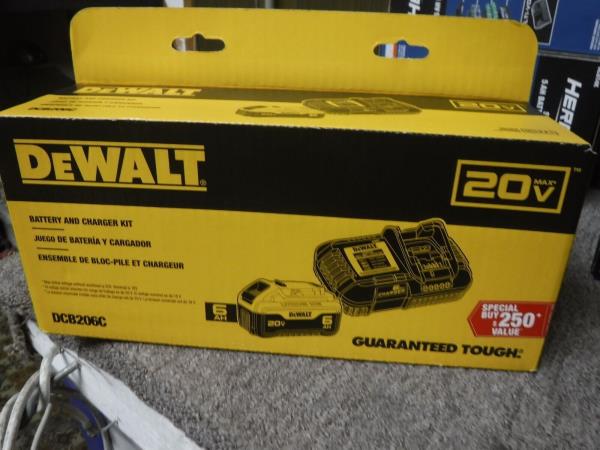 20-Volt MAX Lithium-Ion 6.0 Ah Battery Pack and Charger Kit