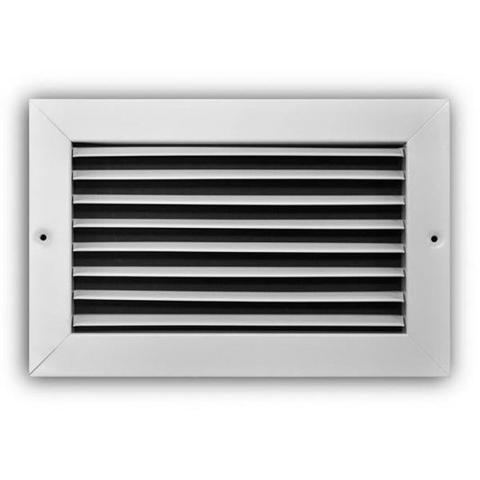 10 in. X 6 in. Steel Fixed Bar Return Air Grille in White