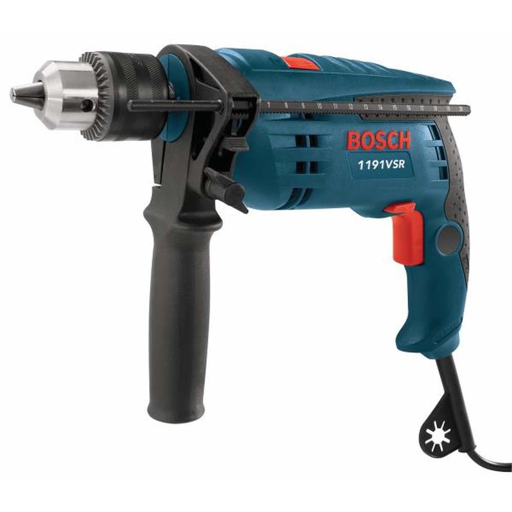 Bosch 1191VSRK Hammer Drill, ½", 120 V