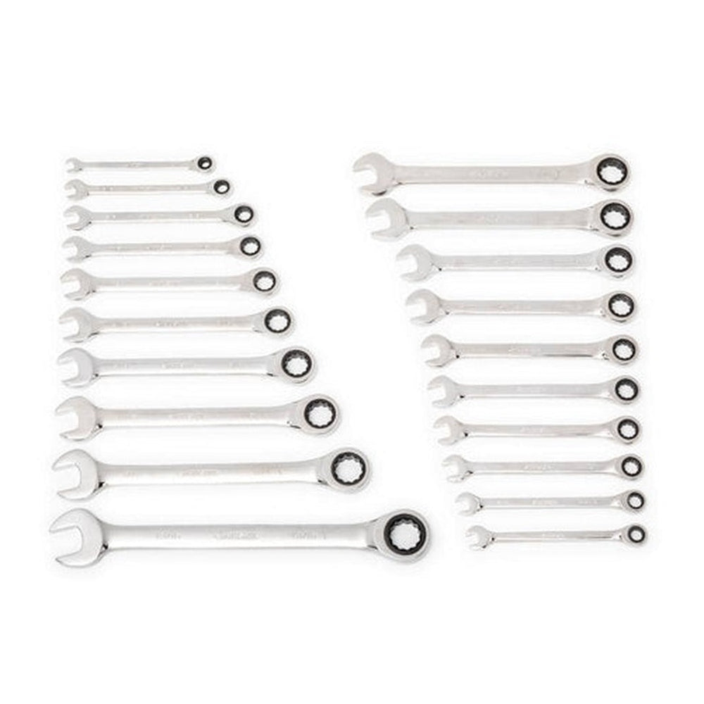 Husky 72-Tooth Ratcheting SAE/MM Combination Wrench Set (20-Piece)