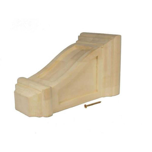 9-1/2 in. X 5-3/4 in. X 4-3/4 in. Unfinished Wood Corbel