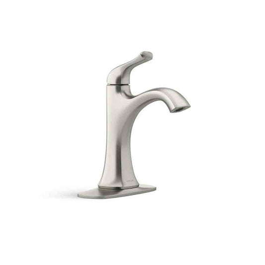 Sundae Single Handle Single Hole Bathroom Faucet in Vibrant Brushed Nickel