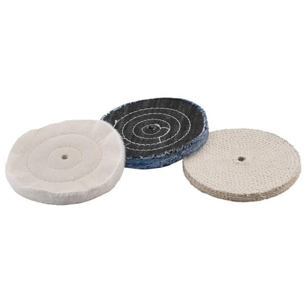 6 in. Buffing Wheel Set (3-Piece)