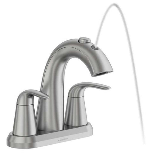 Nadina 4 in. Centerset Double Handle Bathroom Fountain Faucet in Brushed Nickel