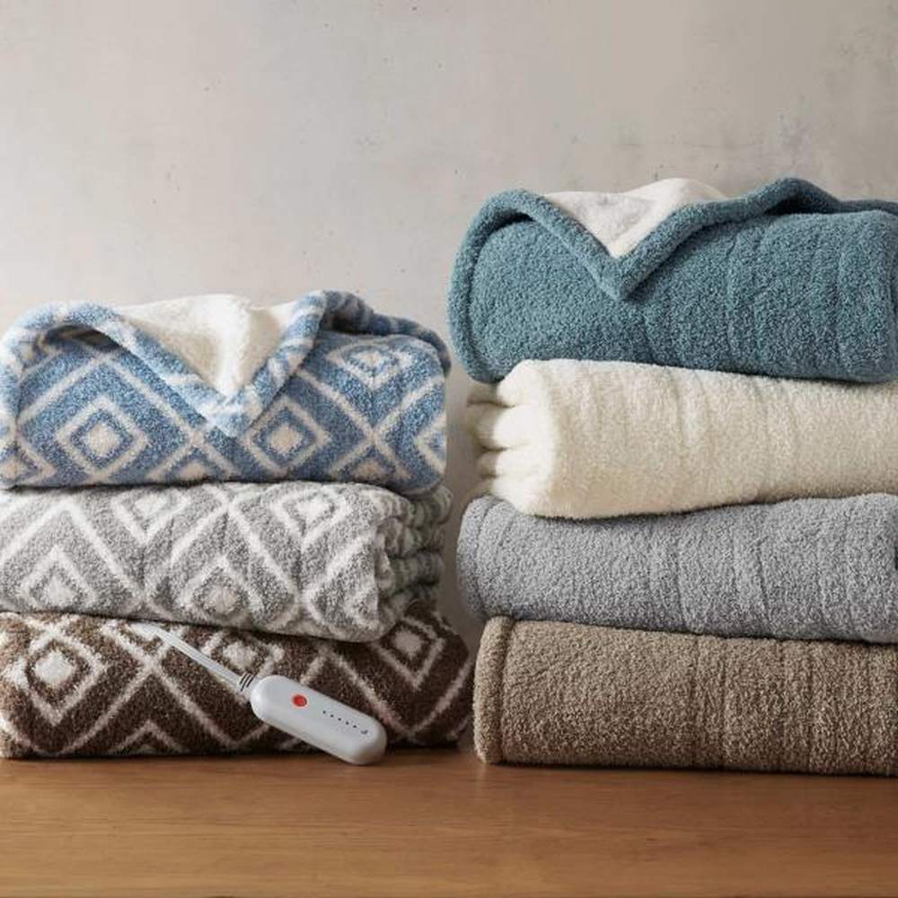 SI54-0065 50 X 60 X 0.25 in. Amira Dream Soft Heated Throw, Grey